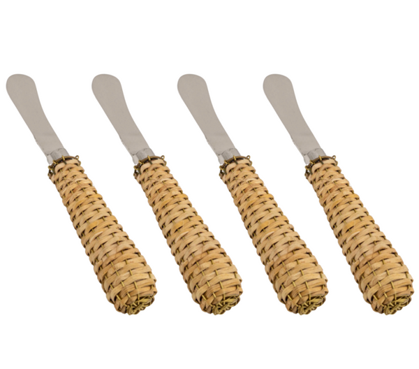 The Enchanted Home - Basketweave Pate Knives - Set of 2