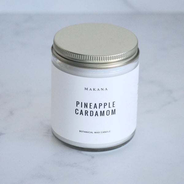 Makana - Pineapple Cardamom - Modern Apothecary Jar 8oz Candle