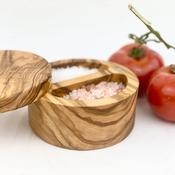 Olive Wood Double Salt Cellar